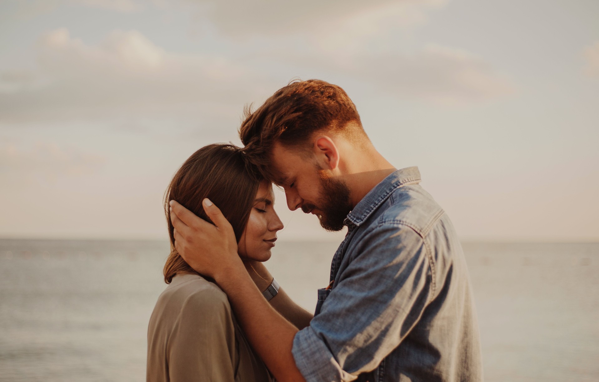 Young millennial couple celebrating Valentine's day